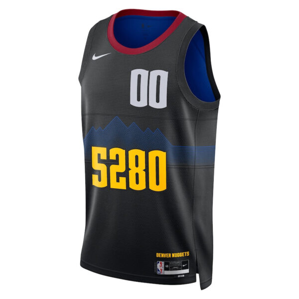 Denver Nuggets Nike Unisex 2023/24 Custom Swingman Jersey - Black - City Edition - Image 2