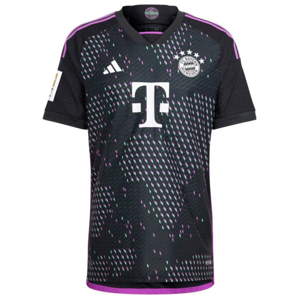 Leroy Sané Bayern Munich adidas 2023/24 Away Player Jersey - Black - Image 2