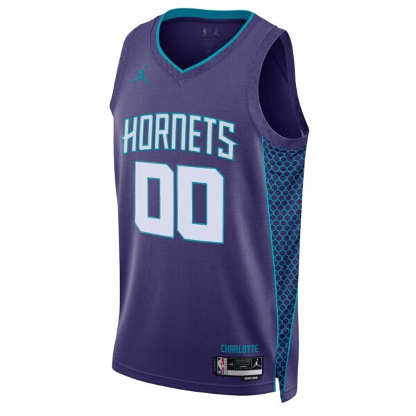 Charlotte Hornets Jordan Brand Unisex 2022/23 Swingman Custom Jersey - Statement Edition - Teal - Image 2