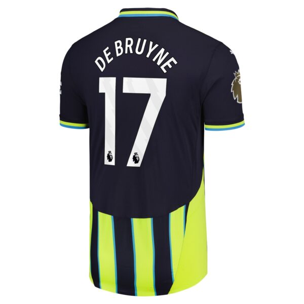 Kevin De Bruyne Manchester City Puma 2024/25 Away Player Jersey - Navy - Image 3