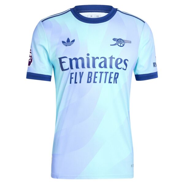 Arsenal adidas 2024/25 Third Customized Jersey - Aqua - Image 2
