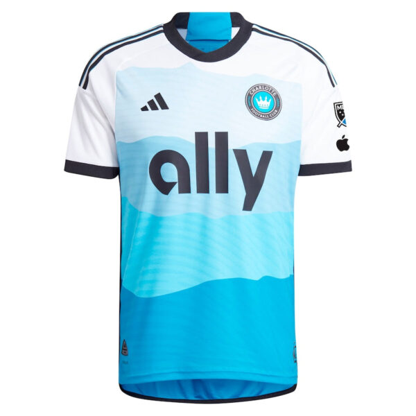 Brandt Bronico Charlotte FC adidas 2024 The Carolina Kit: Explore Authentic Player Jersey - Blue - Image 2