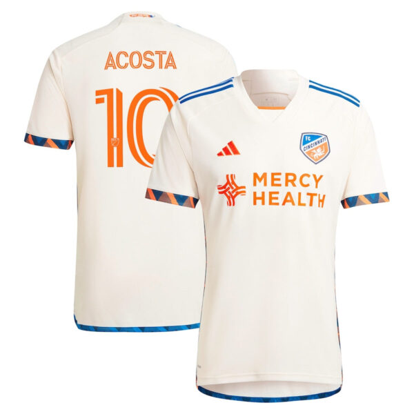 Luciano Acosta FC Cincinnati adidas 2024 The Canvas Kit  Player Jersey - White