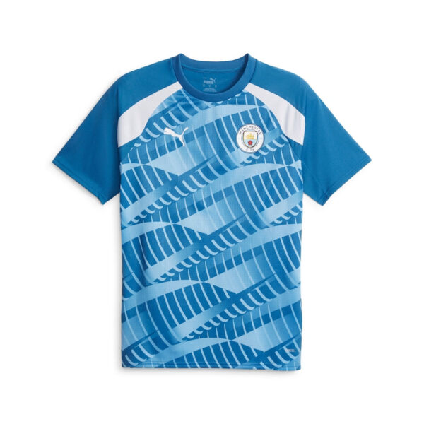 Manchester City Puma 2023/24 Pre-Match Jersey - Blue - Image 2
