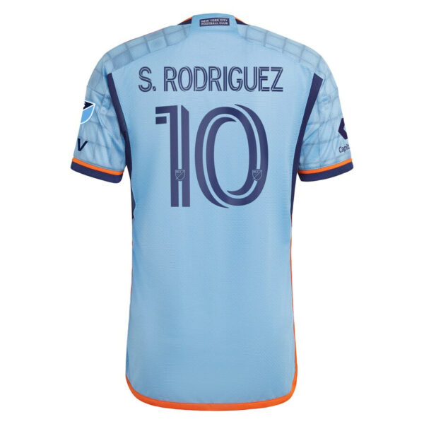 Santiago Rodríguez New York City FC adidas 2024 The Interboro Kit Authentic Player Jersey - Sky Blue - Image 3