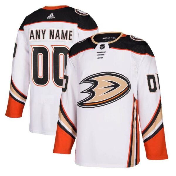 Anaheim Ducks Away 2023 Custom Jersey - White