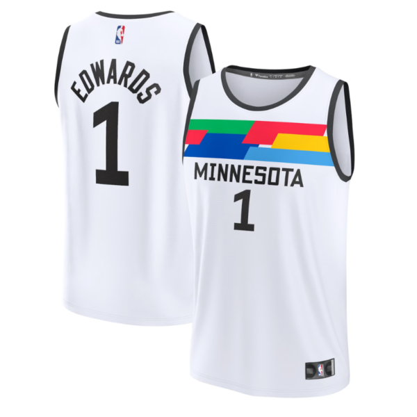 Anthony Edwards Minnesota Timberwolves Unisex 2023 Fastbreak Jersey - City Edition - White