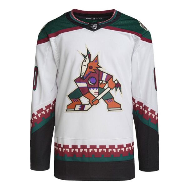 Arizona Coyotes Team 2023 Custom Jersey - White - Image 2