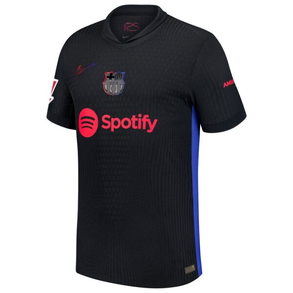 Barcelona Nike 2024/25 Away Custom Jersey - Black - Image 3
