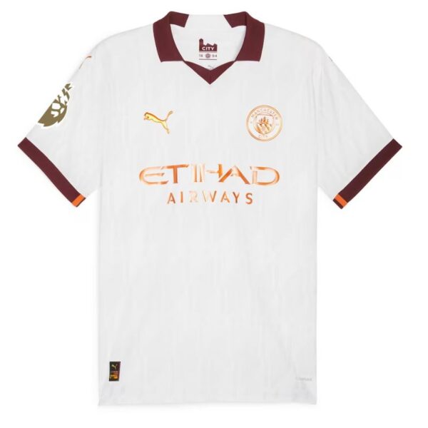Jack Grealish Manchester City Shirt 2023/24 Away Jersey - White - Image 3