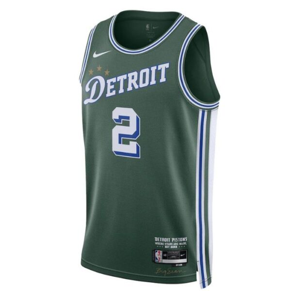 Cade Cunningham Detroit Pistons Unisex 2023 Swingman Jersey - City Edition - Green - Image 2