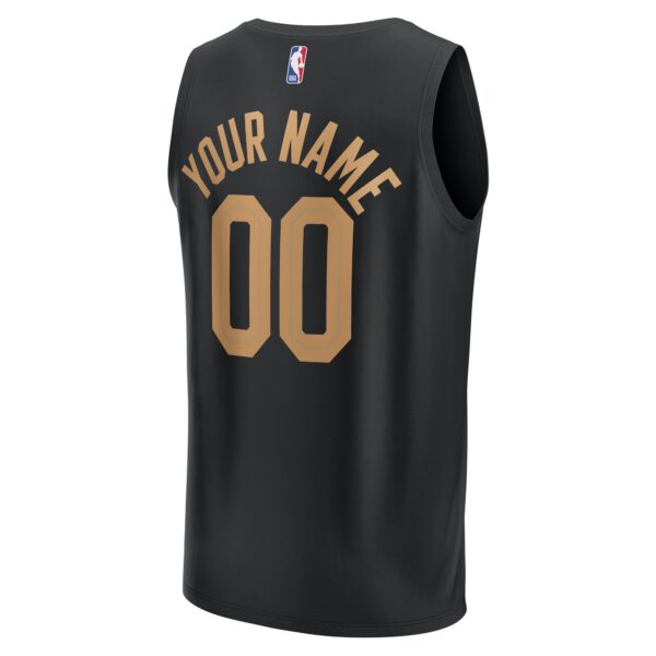 Cleveland Cavaliers Fanatics Fast Break Custom Jersey - Statement Edition - Black - Image 2