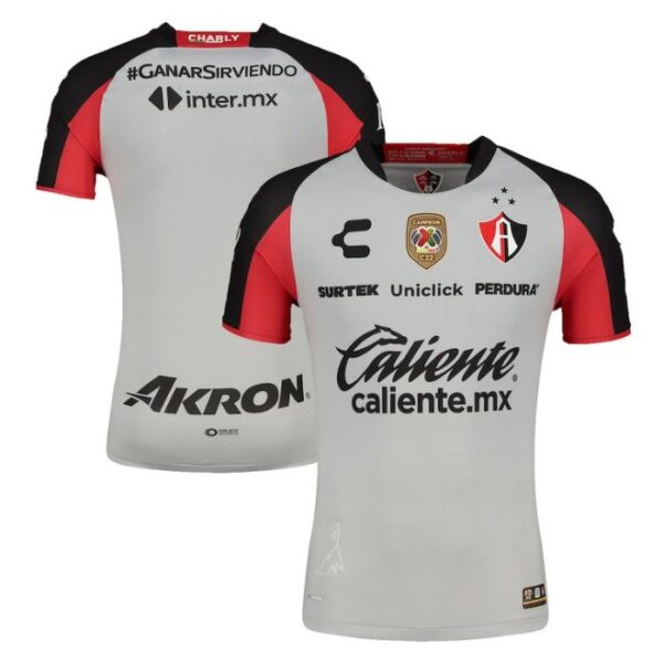 Club Atlas Unisex Shirt 2022/23 Away Jersey - Gray/Black