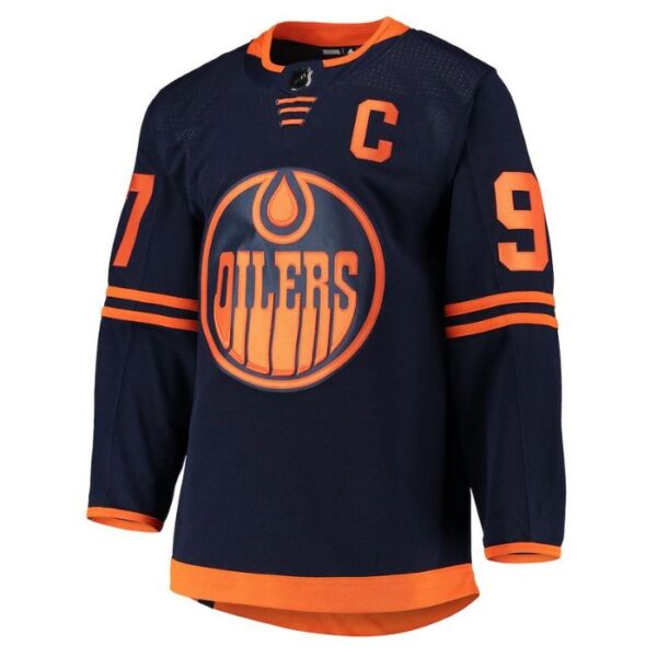 Connor McDavid Edmonton Oilers Team Alternate Primegreen Unisex Pro Player Jersey - Navy - Image 2
