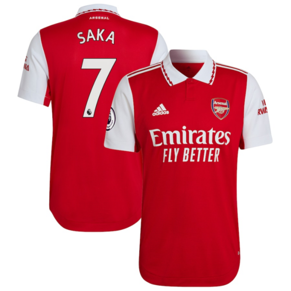 Bukayo Saka Arsenal Shirt   2022/23 Home Player Unisex Jersey - Red