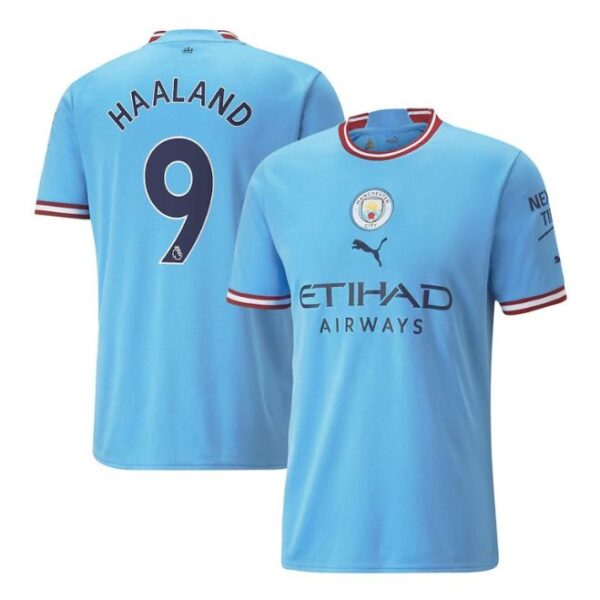Erling Haaland Manchester City Unisex Shirt 2022/23 Home Player Jersey - Light Blue