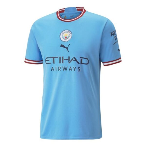 Erling Haaland Manchester City Unisex Shirt 2022/23 Home Player Jersey - Light Blue - Image 2