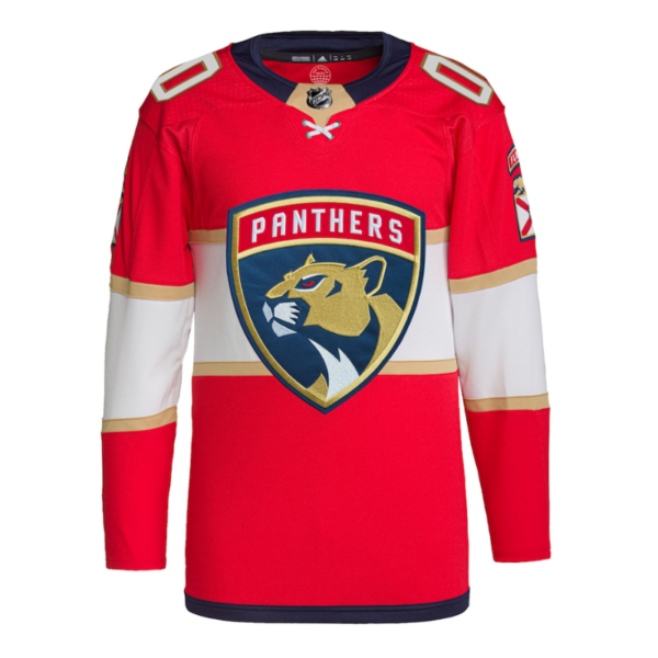Florida Panthers Team Custom Jersey Pro Official Red - Image 2