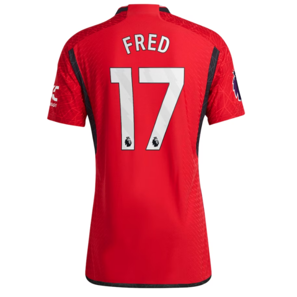 Fred Manchester United Shirt 2023/24 Home Player Jersey - Red - Image 2