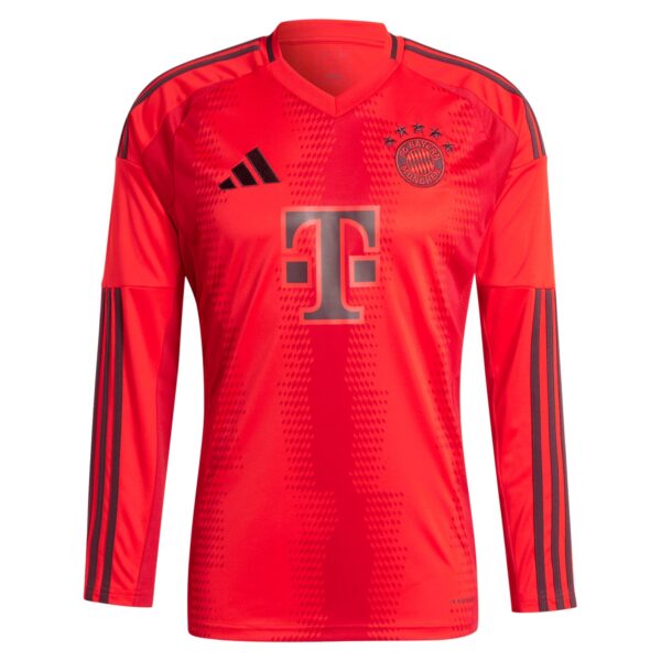 Harry Kane Bayern Munich adidas 2024/25 Home Long Sleeve Player Jersey - Red - Image 3