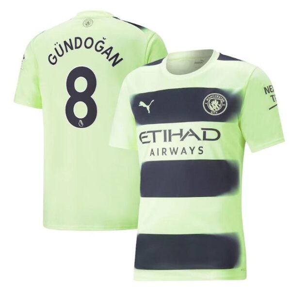 Ilkay Gündogan Manchester City Unisex Shirt 2022/23 Third Player Jersey - Black