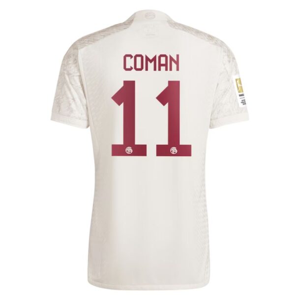 Kingsley Coman Bayern Munich Shirt 2023/24 Third Jersey - White - Image 3