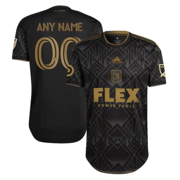 LAFC  2022 5 Year Anniversary Kit Custom Jersey - Black
