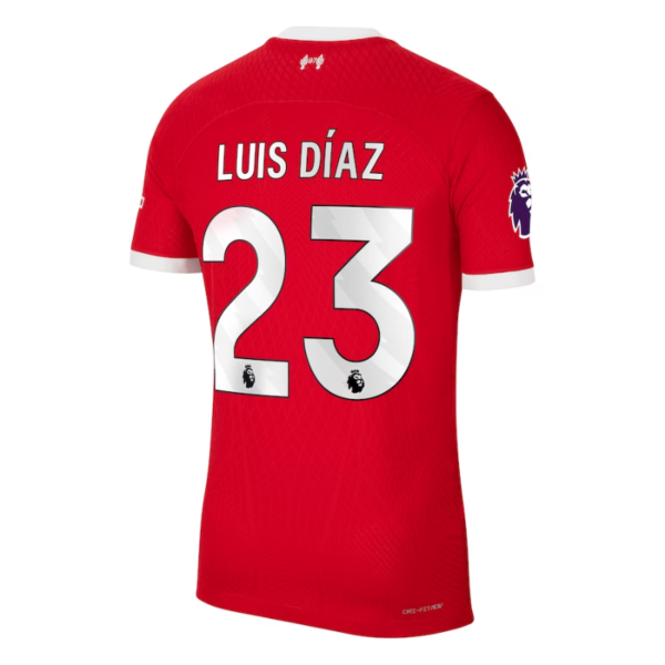 Luis Díaz Liverpool Shirt 2023/24 Home Player Jersey - Red - Image 2