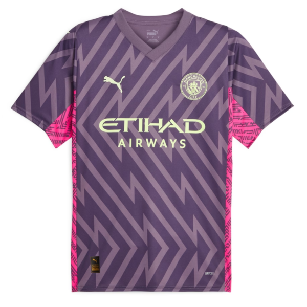 Manchester City Goalkeeper Shirt 2023-24 with Ederson M. 31 printing - Purple - Image 3