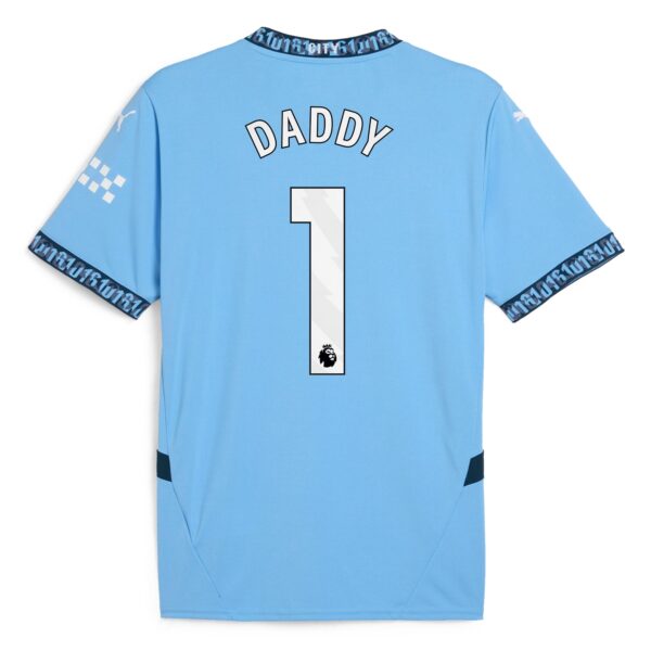 Manchester City Puma Home Shirt 2024-25 - Daddy 1 Jersey - Blue - Image 3