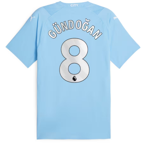 Manchester City Team 2023-24 with Jersey Gündogan 8 printing - Sky Blue - Image 2