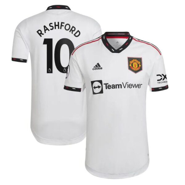 Marcus Rashford Manchester United Unisex Shirt 2022/23 Away Player Jersey - White