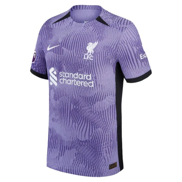 Mohamed Salah Liverpool Shirt 2023/24 Third Player Jersey - Purple - Image 3