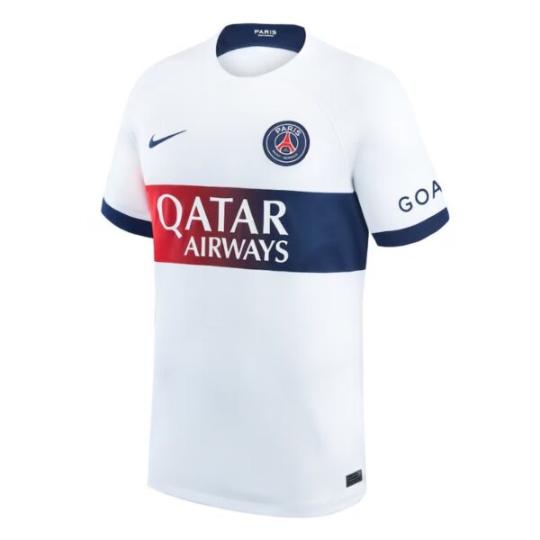 Paris Saint-Germain Shirt 2023/24 Away Customized Jersey - White - Image 3