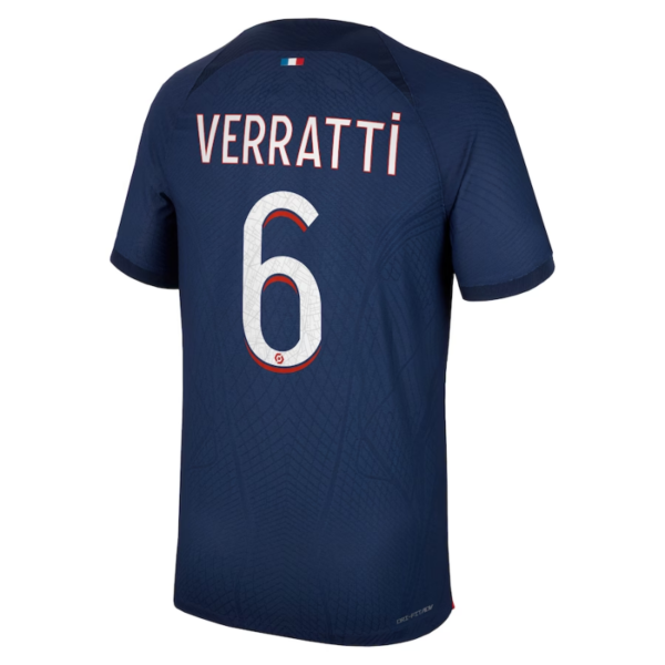 Paris Saint-Germain Team Home Shirt 2023-24 with Verratti 6 printing Jersey - Blue - Image 2