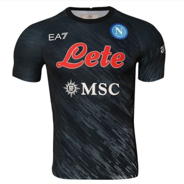 SSC Napoli Third Match Unisex Shirt 2022/2023 Custom Jersey - Black
