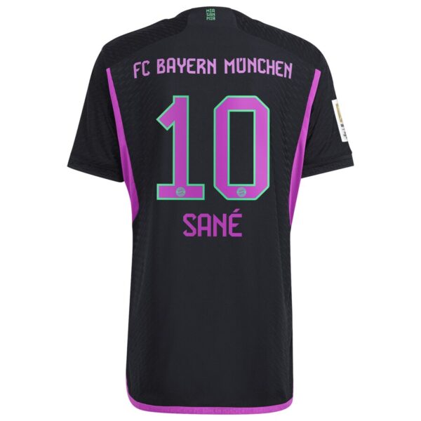 Leroy Sané Bayern Munich adidas 2023/24 Away Player Jersey - Black - Image 3