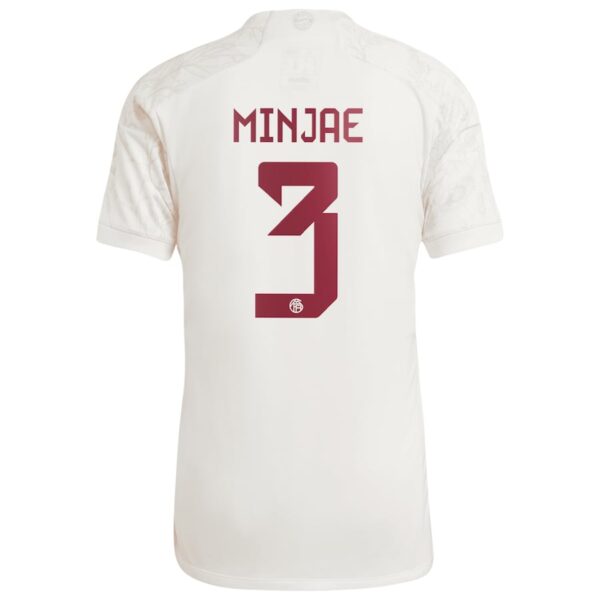 Kim Min-jae Bayern Munich adidas 2023/24 Third Jersey - White - Image 3