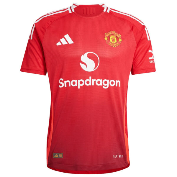 Manchester United adidas Home Shirt 2024-25 with Højlund 11 printing Jersey - Red - Image 3