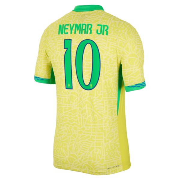 Neymar Jr. Brazil National Team Nike 2024 Home Match Player Jersey – Yellow - Image 2