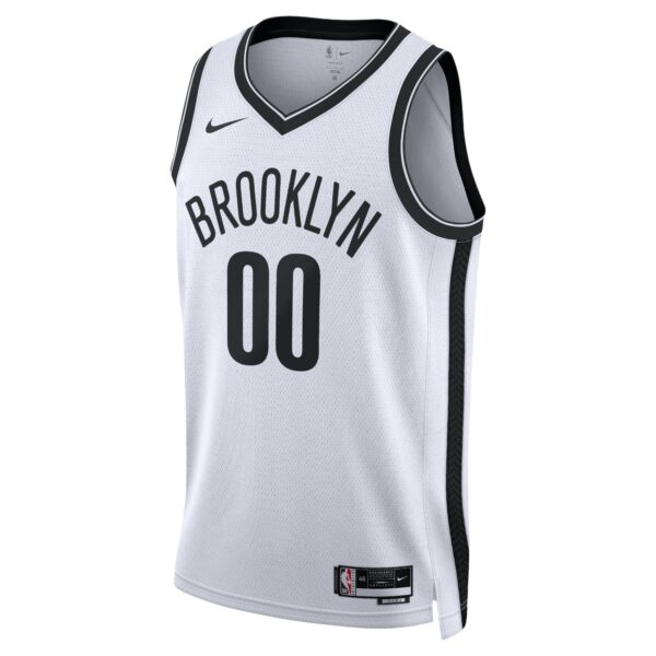 Brooklyn Nets Nike Unisex Swingman Custom Jersey White - Association Edition - Image 2