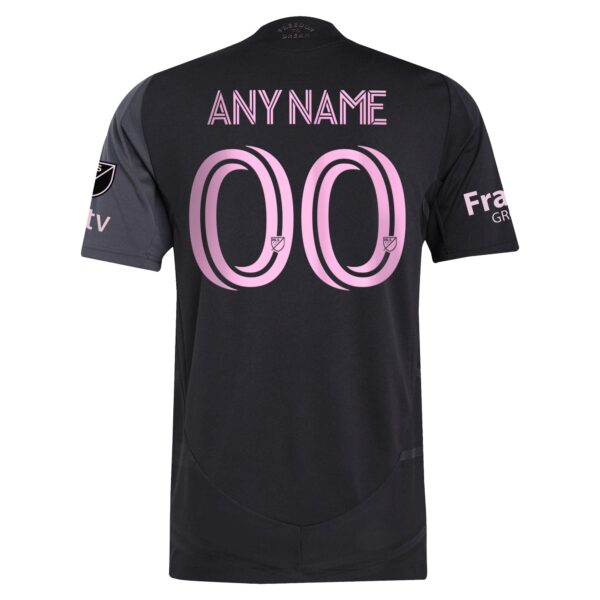 Inter Miami CF adidas 2025 The Fortitude Kit Custom Jersey - Black - Image 2