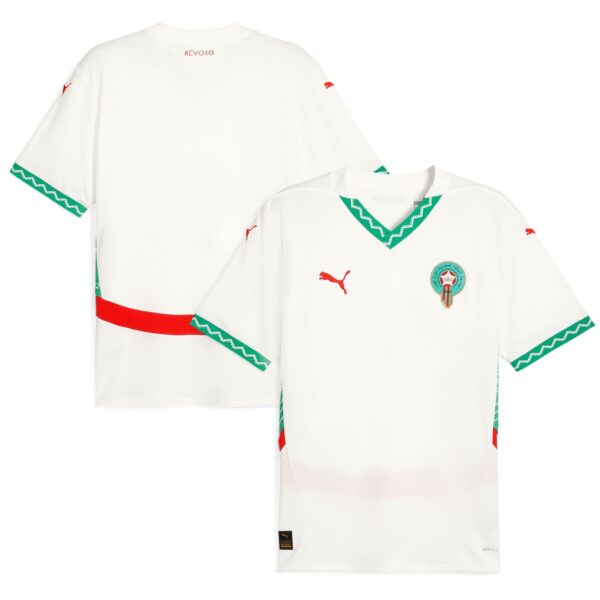 Morocco National Team Puma 2025 Away Custom Jersey - White