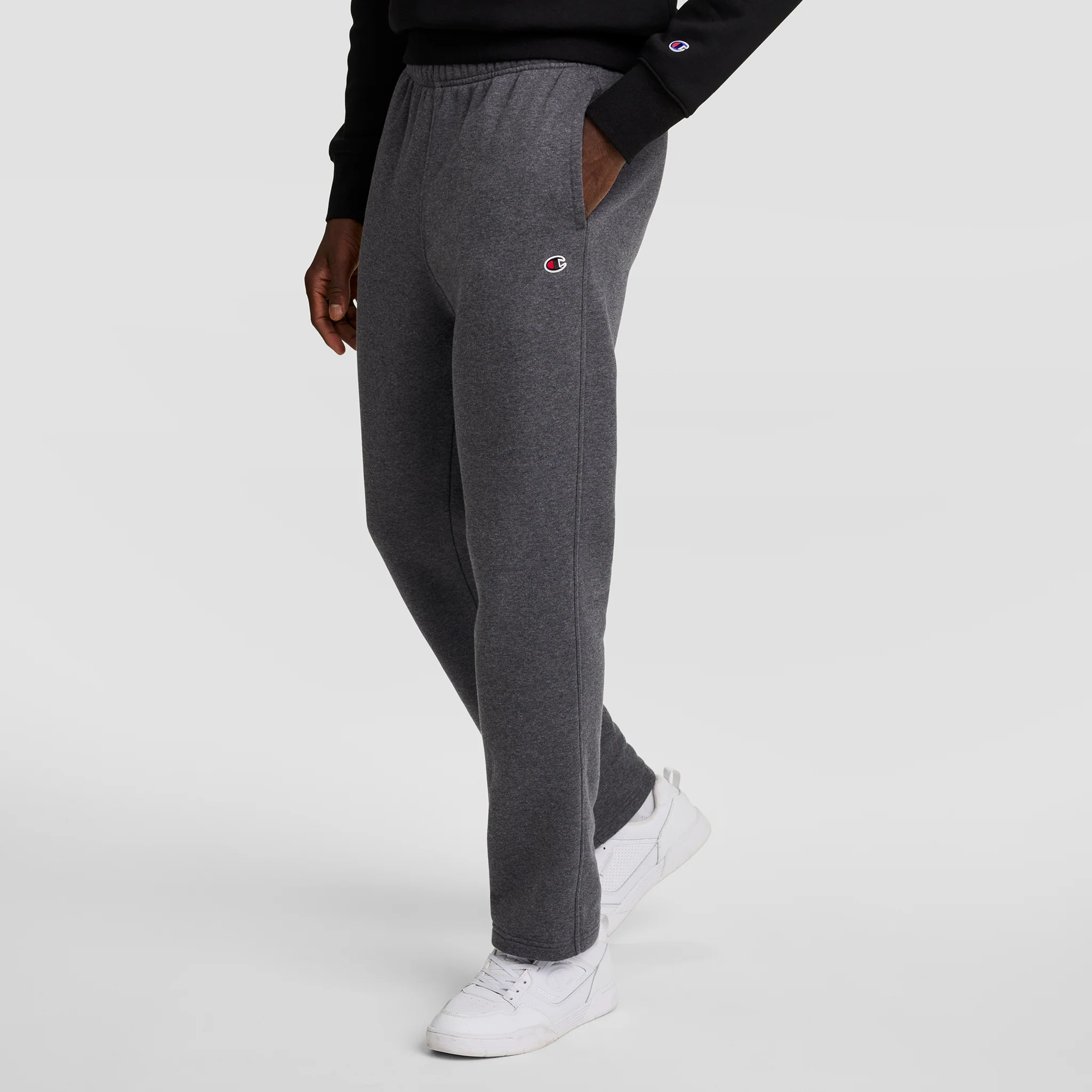 Powerblend Sweatpants, Open Hem, C Logo 2 Powerblend Sweatpants, Open Hem, C Logo