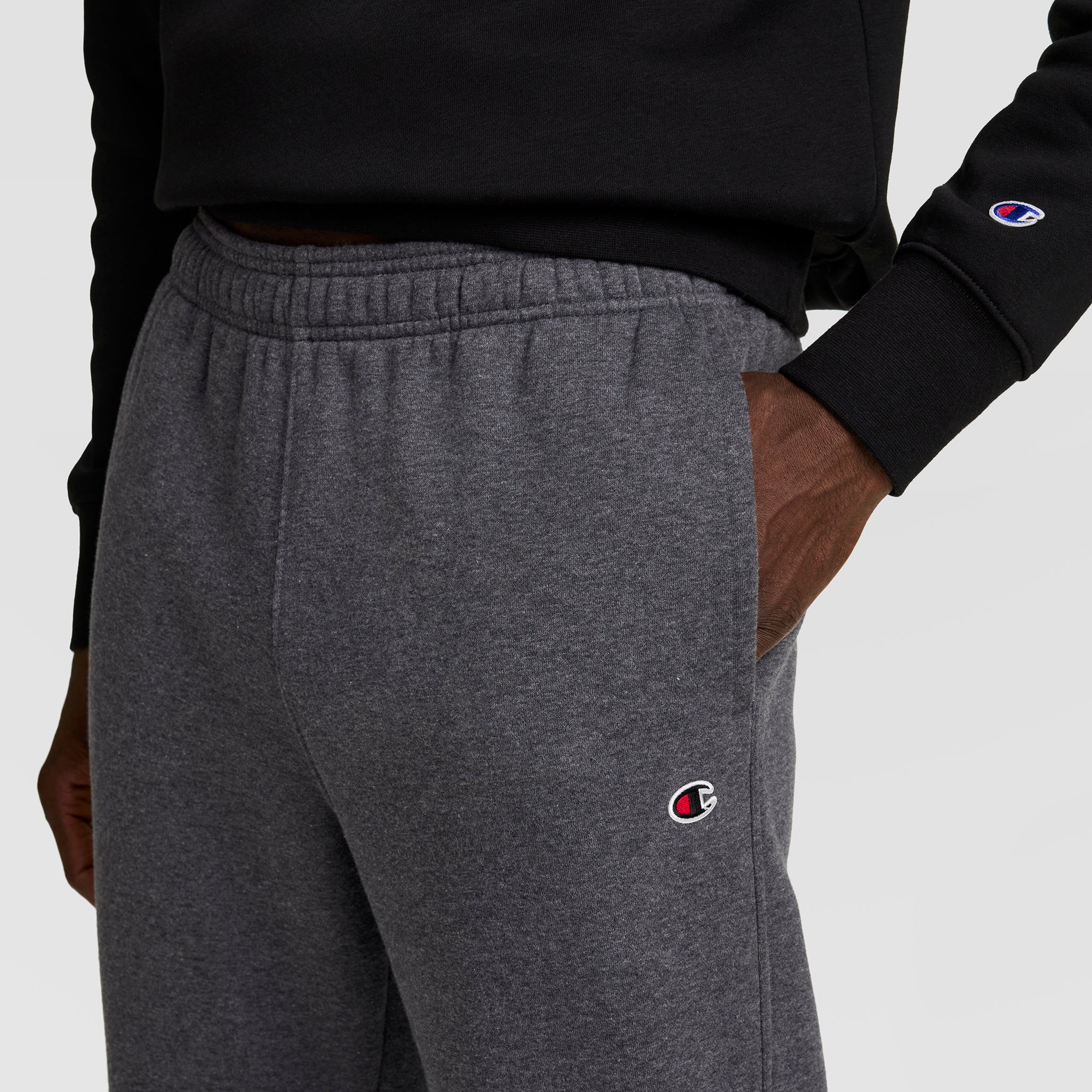 Powerblend Sweatpants, Open Hem, C Logo 4 Powerblend Sweatpants, Open Hem, C Logo