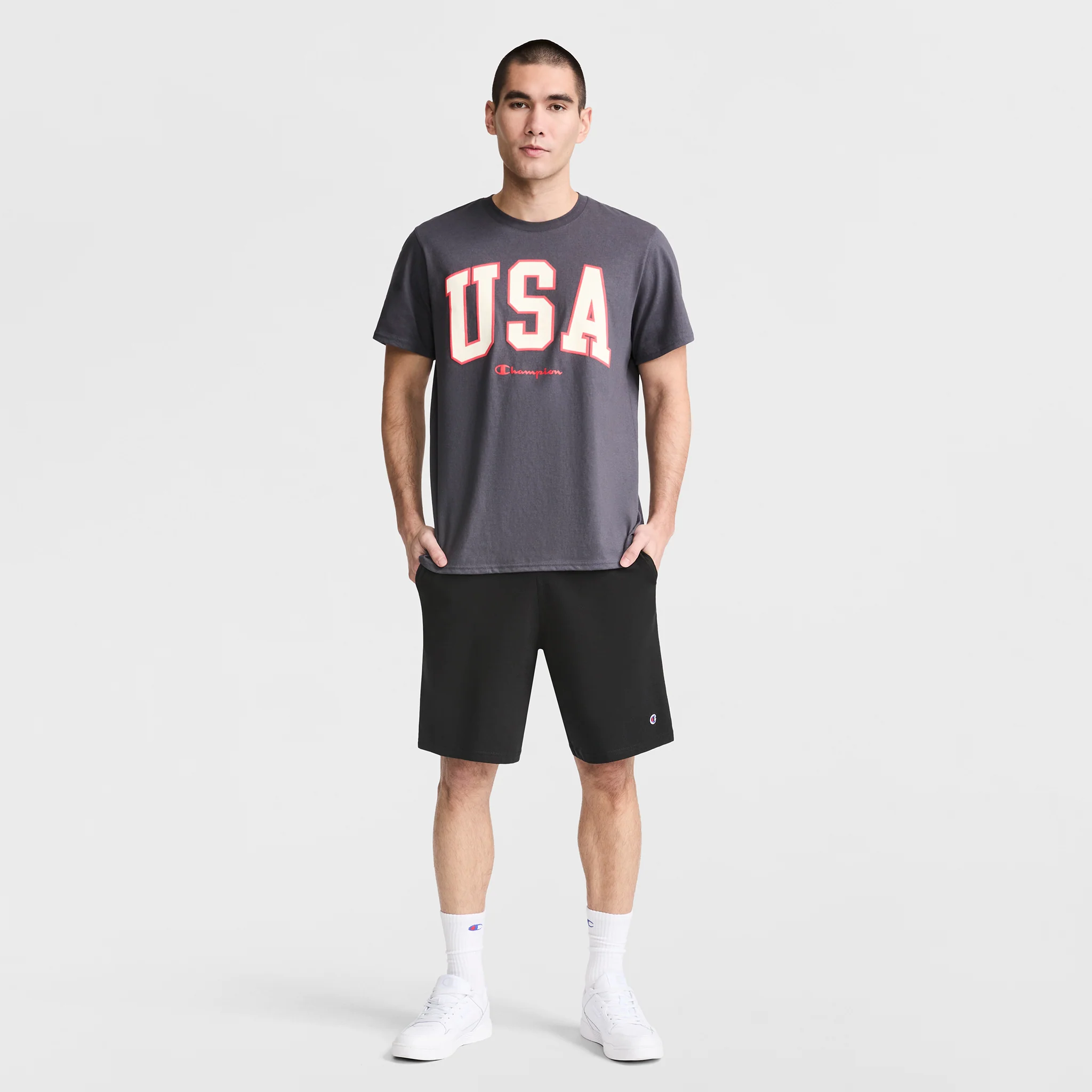 9" Lightweight Lounge Shorts, C Patch Logo 4 9" Lightweight Lounge Shorts, C Patch Logo