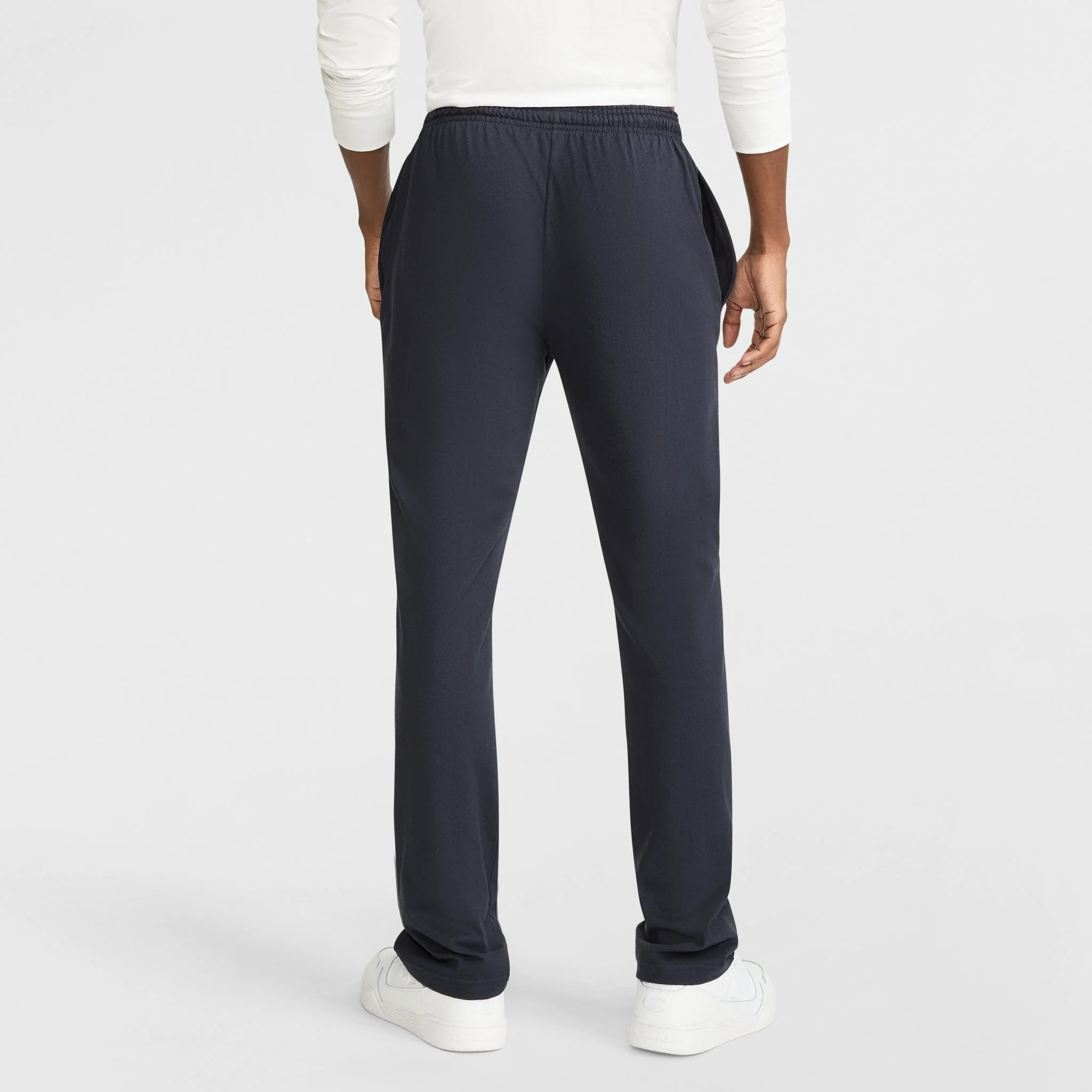 Lightweight Lounge Pants, Open Hem, C Logo 2 Lightweight Lounge Pants, Open Hem, C Logo