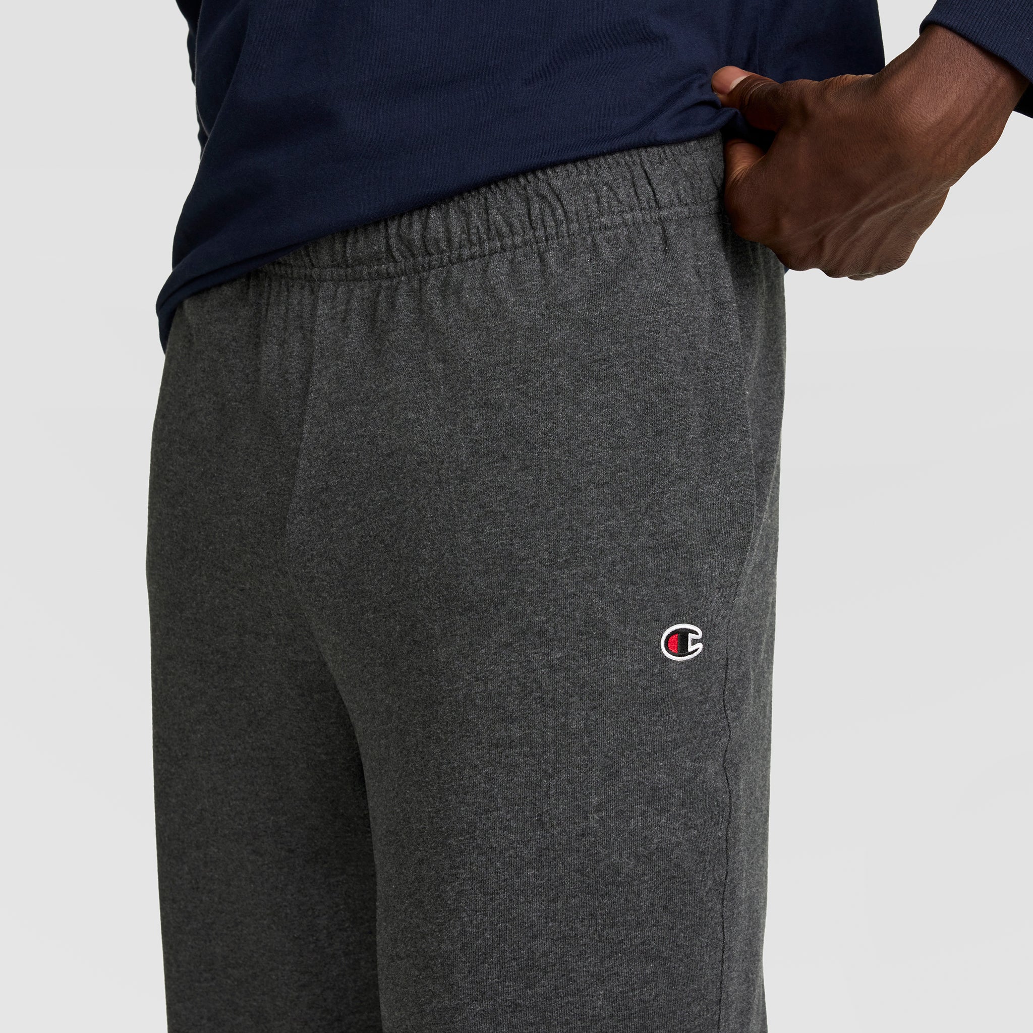 Lightweight Lounge Pants, Open Hem, C Logo 3 Lightweight Lounge Pants, Open Hem, C Logo