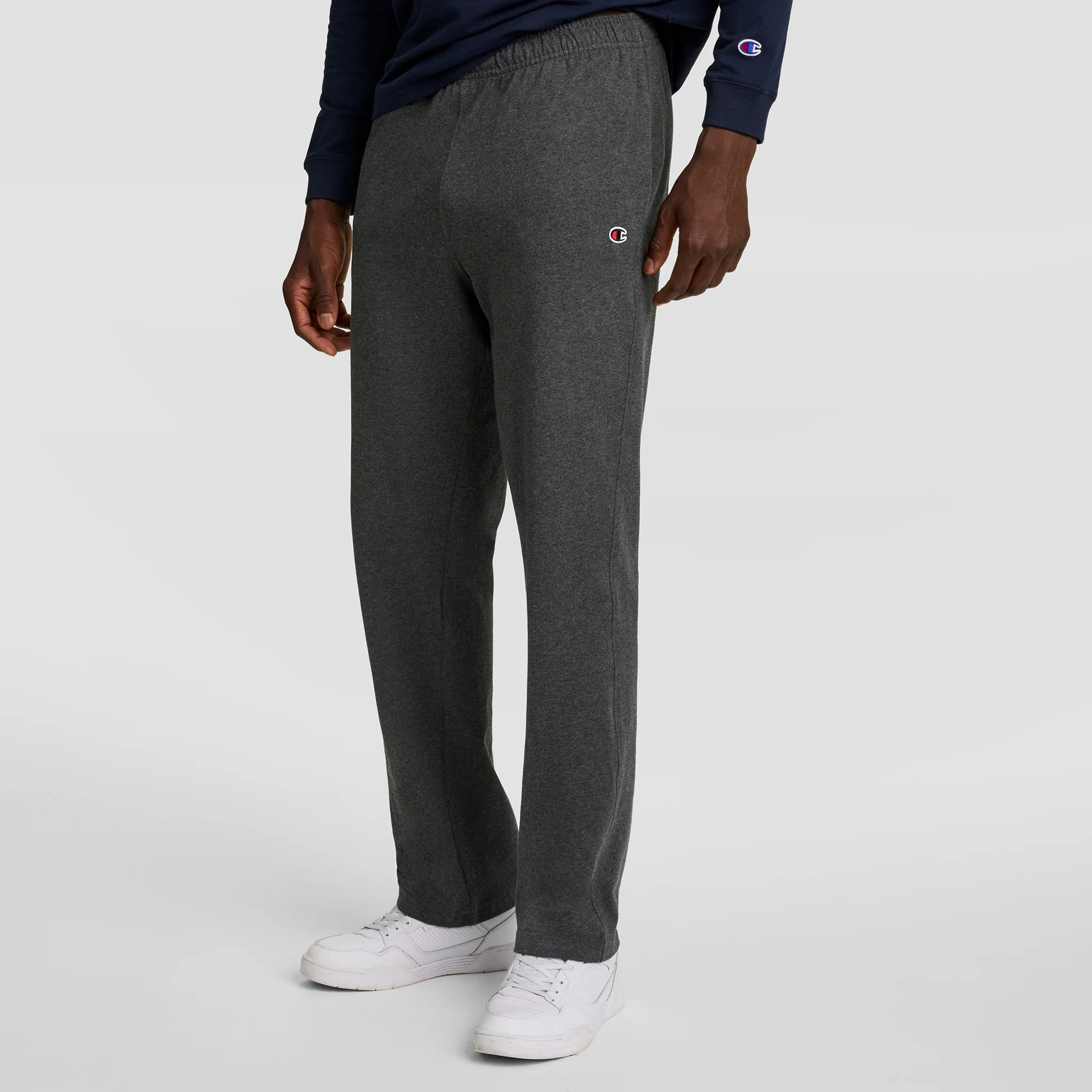 Lightweight Lounge Pants, Open Hem, C Logo 5 Lightweight Lounge Pants, Open Hem, C Logo