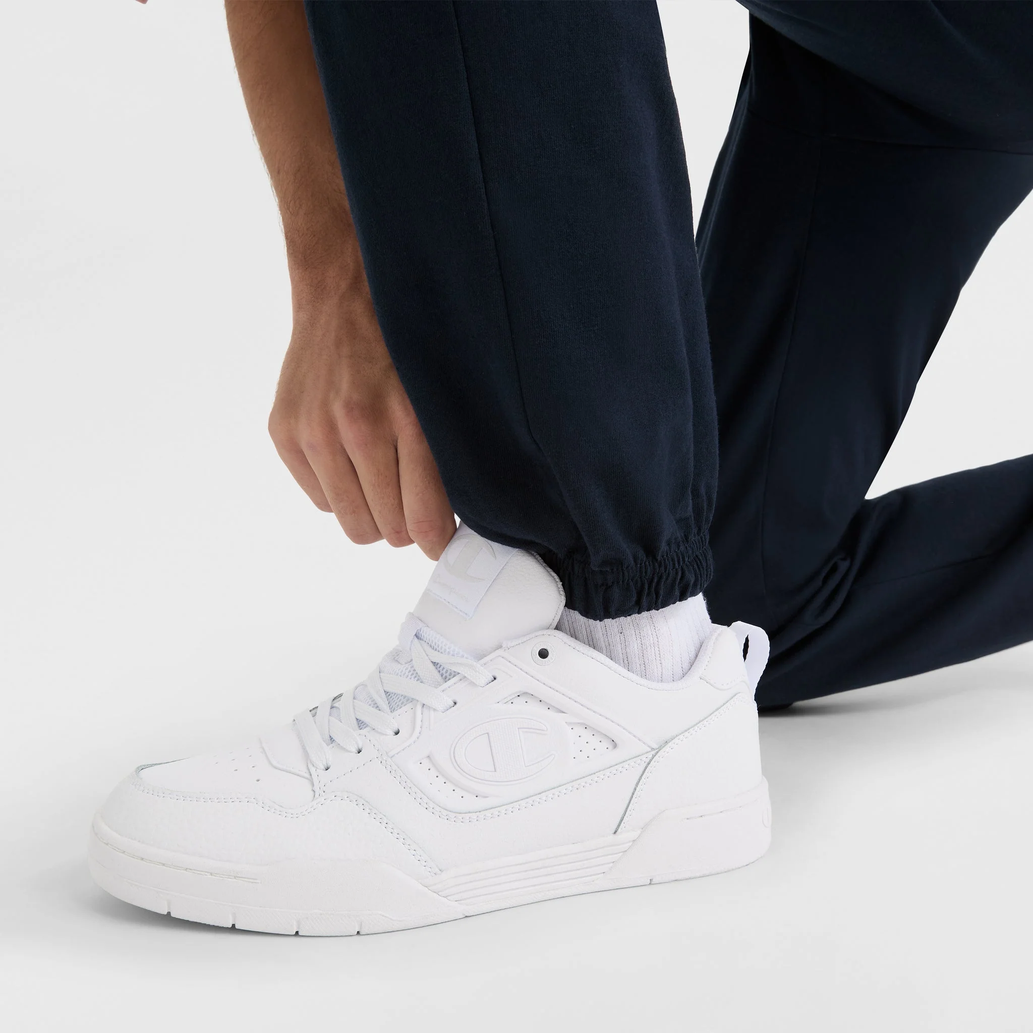 Lightweight Lounge Pants, Cinched Hem, C Logo 4 Lightweight Lounge Pants, Cinched Hem, C Logo